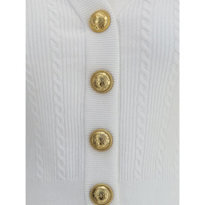 White Viscose Cardigan