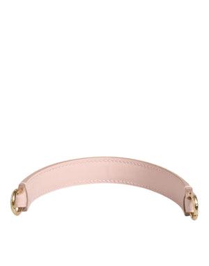Strap Pink Leather Gold Tone Big Bag Handle Shoulder Strap