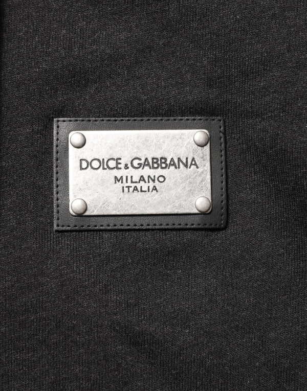 Black Logo FullZip Hooded Sweatshirt Sweater