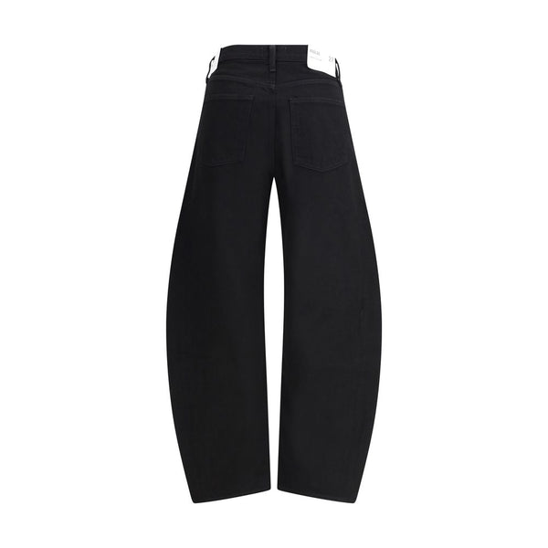 Black Recycled Cotton High-Waisted Jean
