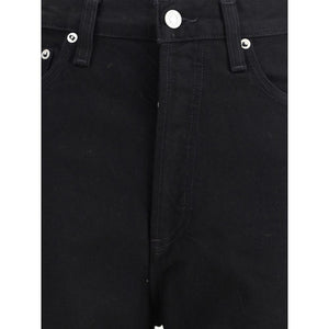 Black Recycled Cotton High-Waisted Jean