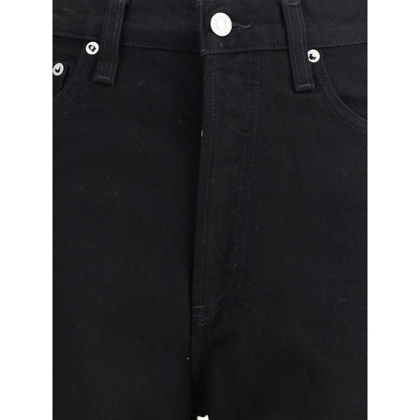 Black Recycled Cotton High-Waisted Jean