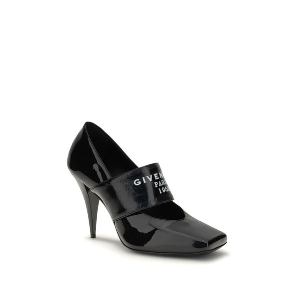 Black Calf Leather Bos Taurus High Heel Pumps