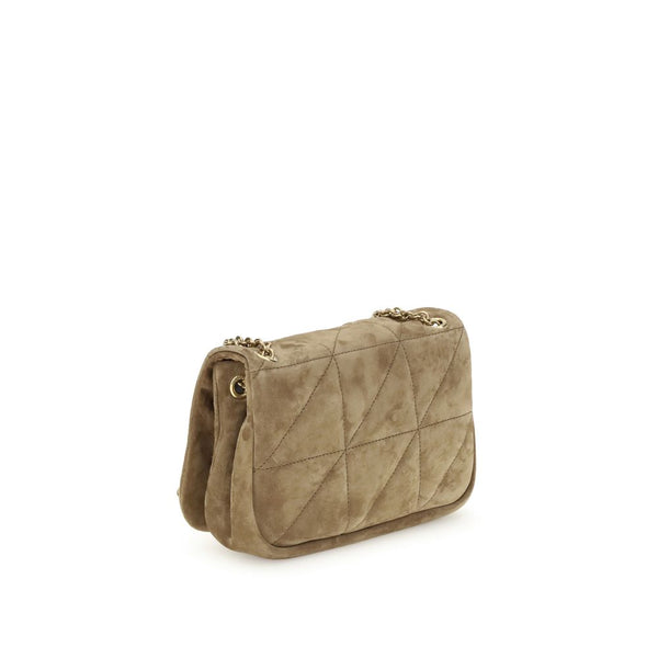 Beige Calf Leather Bos Taurus Shoulder Bag