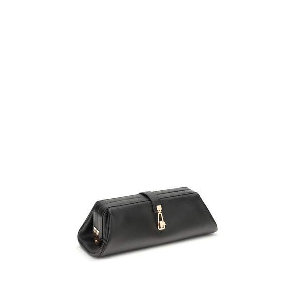 Black Calf Leather Bos Taurus Clutch Bag
