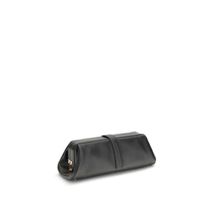 Black Calf Leather Bos Taurus Clutch Bag