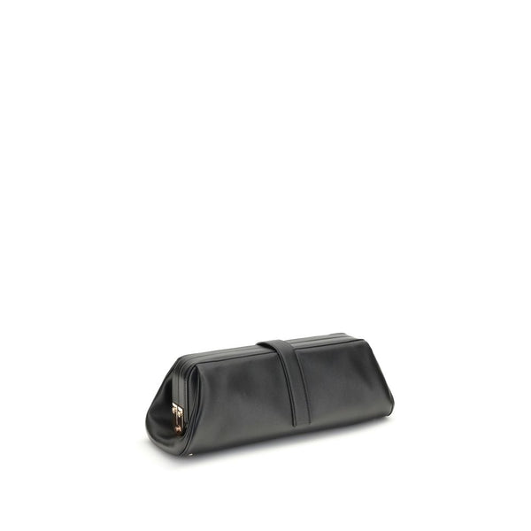 Black Calf Leather Bos Taurus Clutch Bag