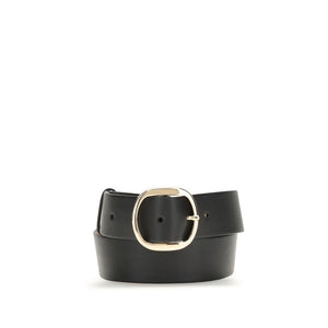 Black Leather Regular Belt