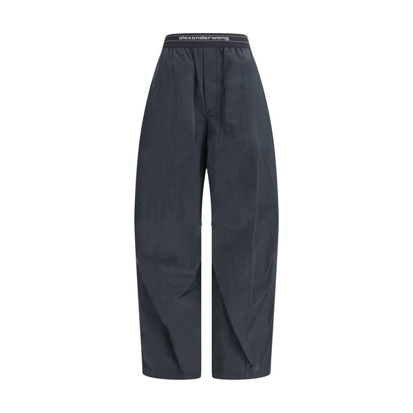 Black Cotton Casual Pants