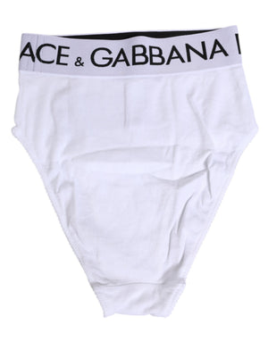 White Cotton Stretch High Waist Panty Underwear