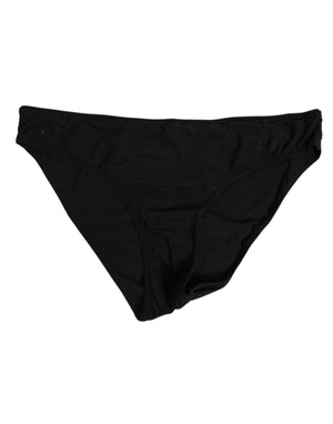 Black Nylon Stretch Slip Brief Women Underwear