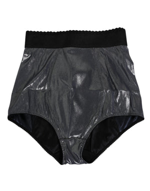 Gray Silk Stretch Slip Girdle Panty Underwear