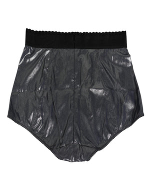 Gray Silk Stretch Slip Girdle Panty Underwear