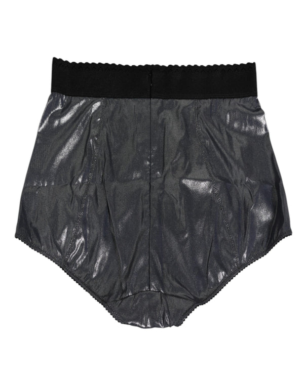 Gray Silk Stretch Slip Girdle Panty Underwear