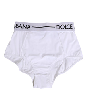 White Nylon Logo Waistband Coulotte Underwear