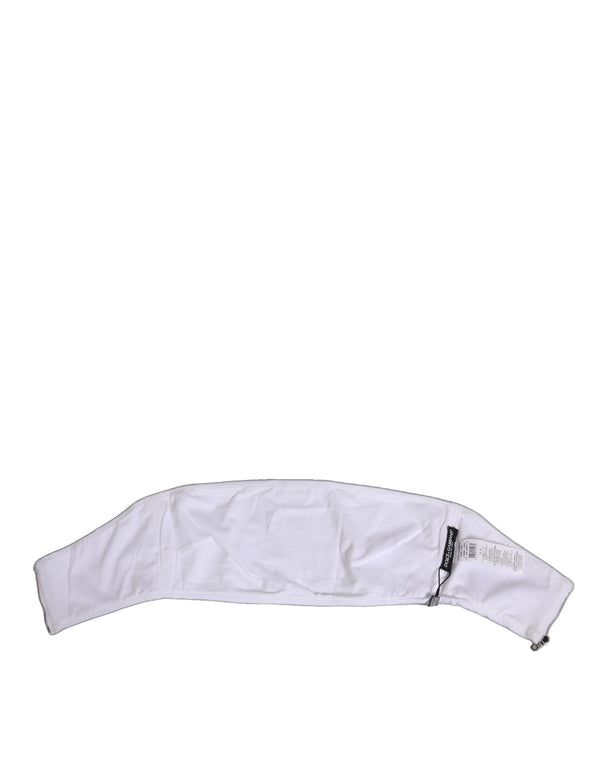 White Nylon Strapless Corset Top Underwear