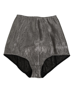 Gray Silk Stretch Slip Girdle Panty Underwear