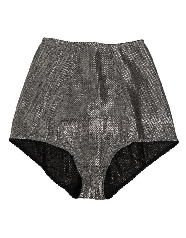 Gray Silk Stretch Slip Girdle Panty Underwear