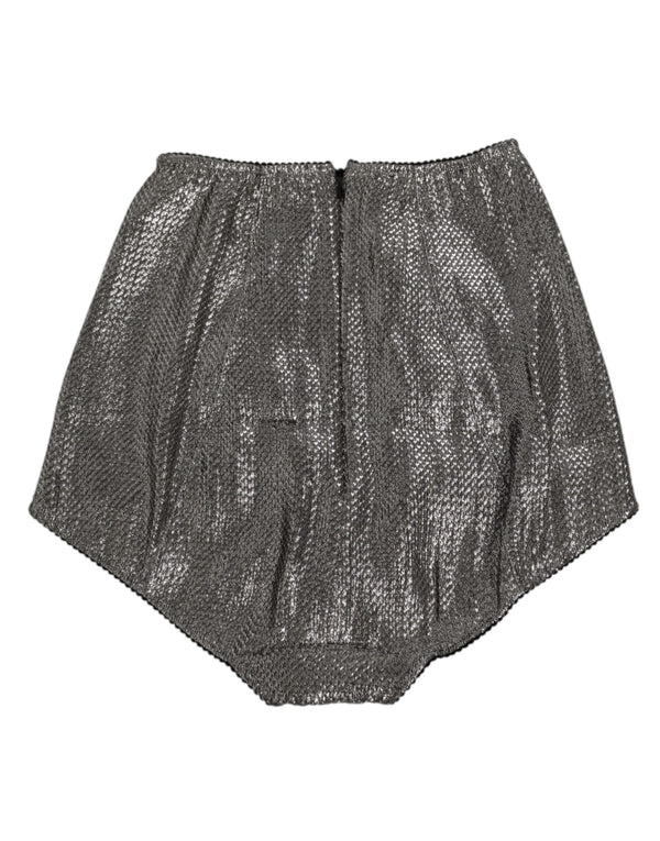 Gray Silk Stretch Slip Girdle Panty Underwear