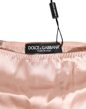 Pink Acetate High Waist Shorts Panty Underwear