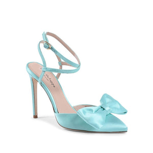 Pink Satin Pumps