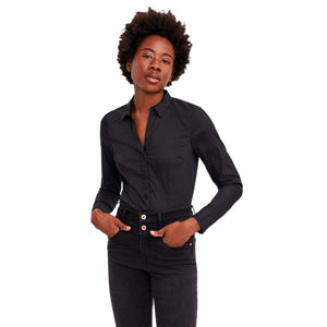 Black Cotton Bodysuit