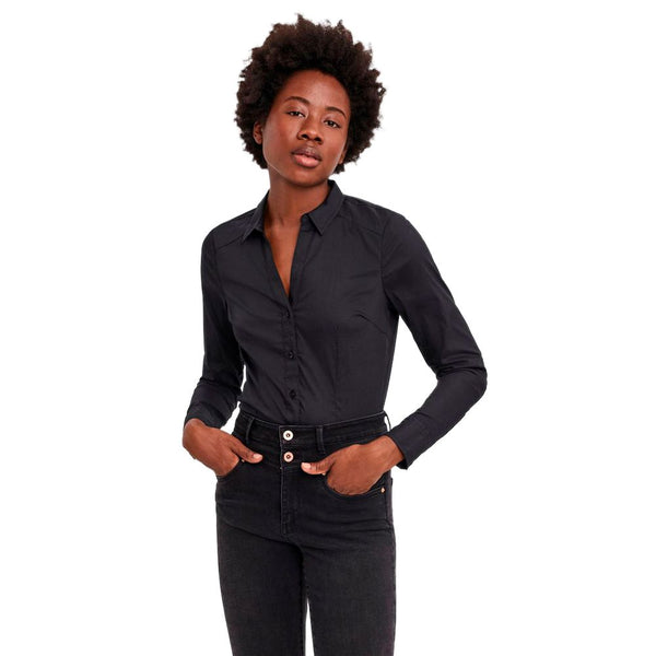 Black Cotton Bodysuit