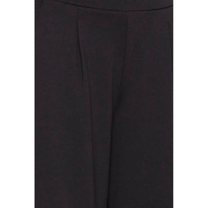Black Recycled Polyester Flared Pants