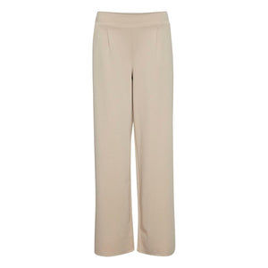 Beige Recycled Polyurethane Casual Pants