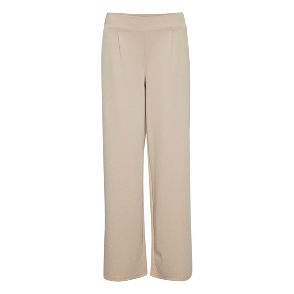 Beige Recycled Polyurethane Casual Pants