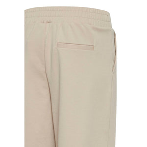 Beige Recycled Polyurethane Casual Pants