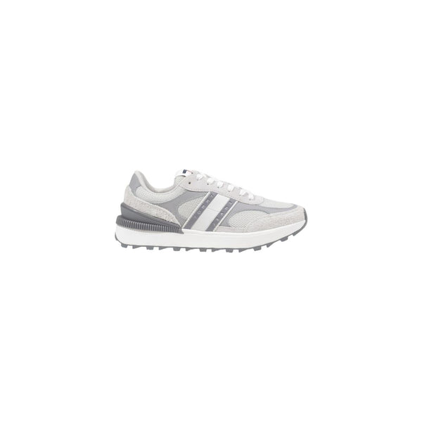 Gray Suede Leather Athletic Sneakers