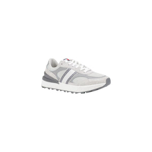 Gray Suede Leather Athletic Sneakers