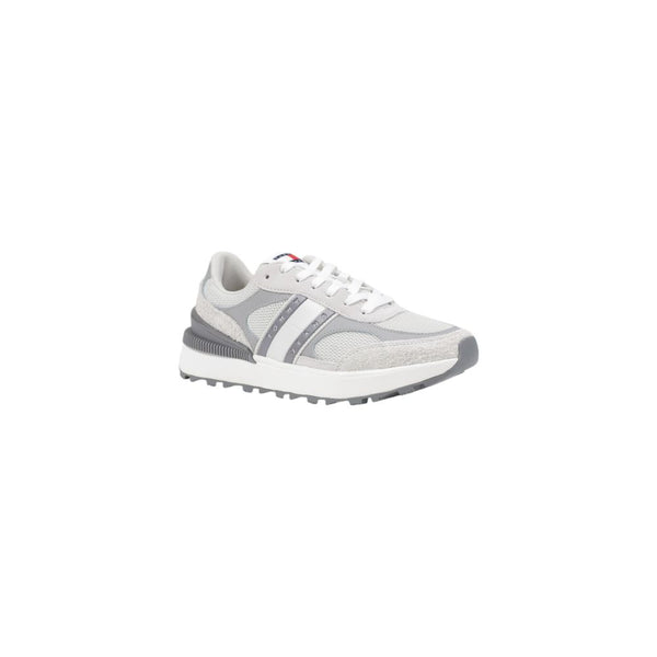 Gray Suede Leather Athletic Sneakers
