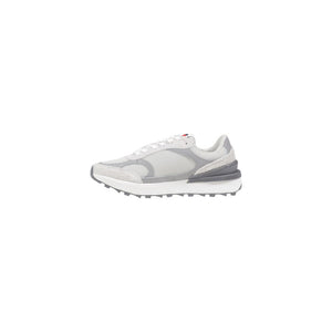 Gray Suede Leather Athletic Sneakers