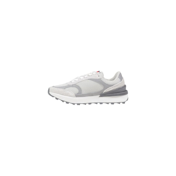 Gray Suede Leather Athletic Sneakers