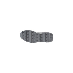 Gray Suede Leather Athletic Sneakers