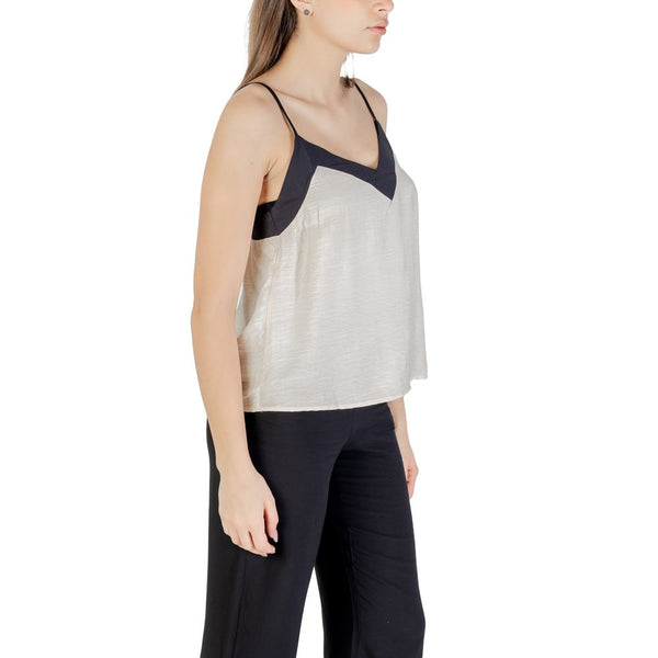Beige Nylon Top