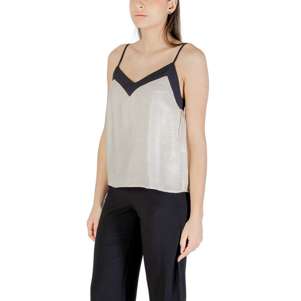 Beige Nylon Top