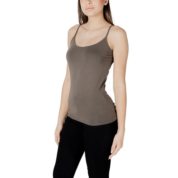 Green Cotton Tank Tops