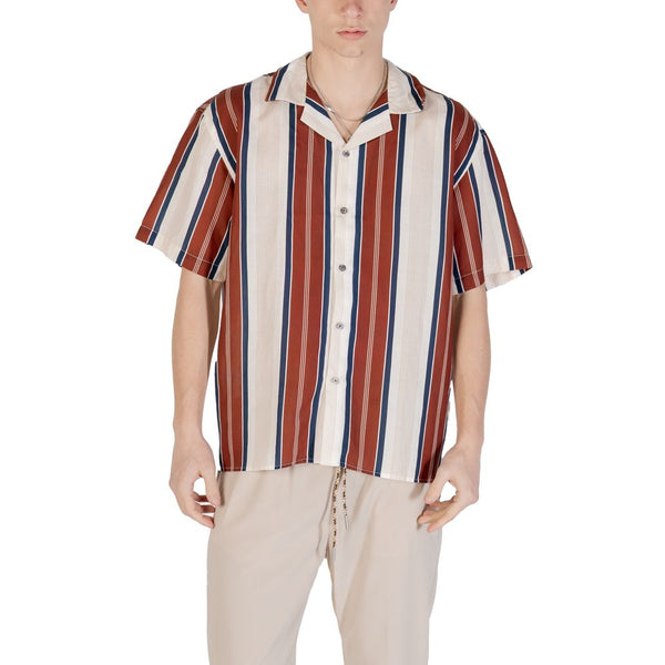 Beige Linen Shortsleeve Shirt