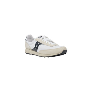 Black And White Leather Athletic Sneakers