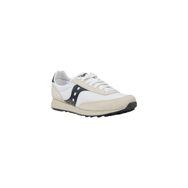 Black And White Leather Athletic Sneakers