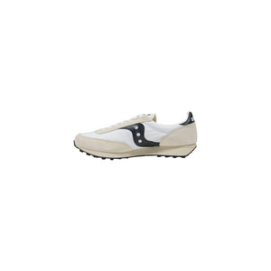 Black And White Leather Athletic Sneakers