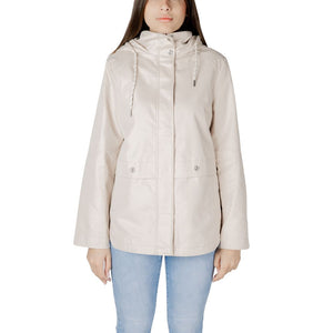 Beige Cotton Parka