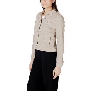 Beige Cotton Jackets & Coat