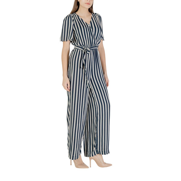 Blue Viscose Jumpsuit