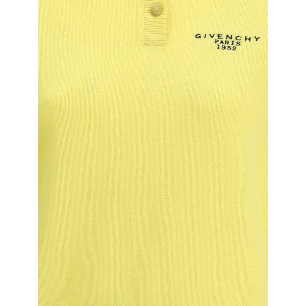 Yellow Wool Polo Shirt