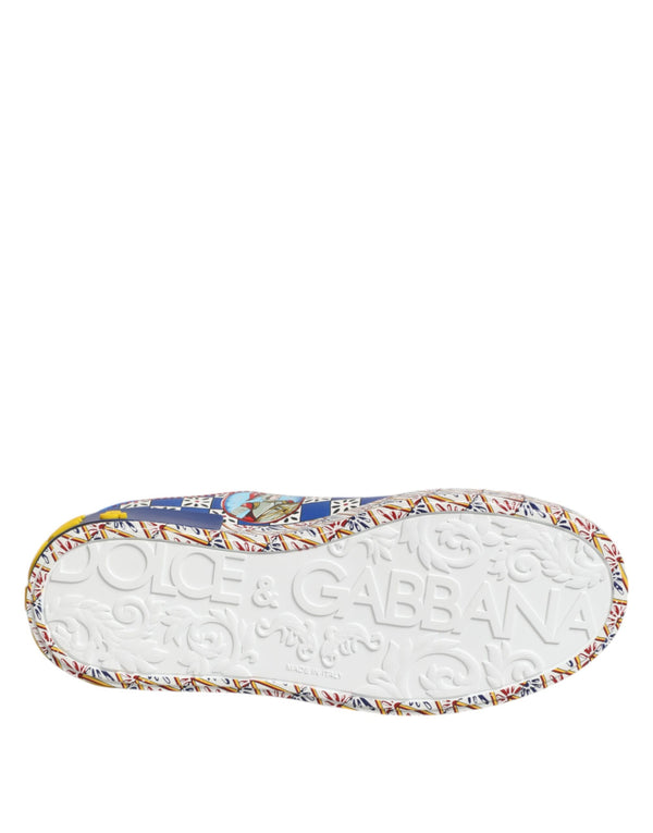 Portofino Carretto Printed Leather Sneakers Shoes