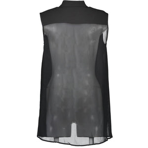 Black Viscose Women's Shirt